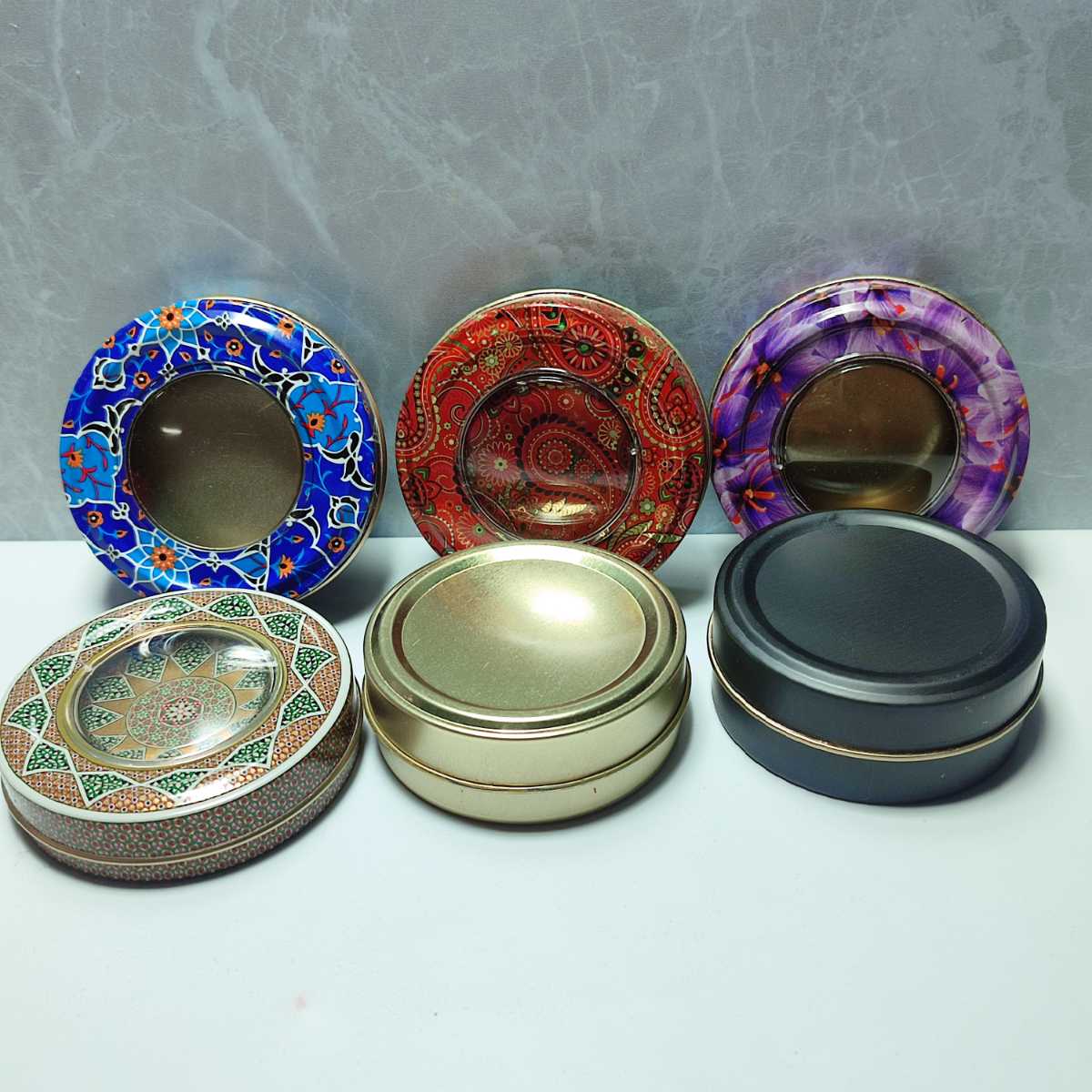 ظرف خاتم 5 گرم ریشه زعفران {نخ زرد}