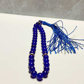 تسبیح 33 دانه آبی سنگی