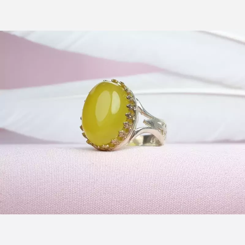 انگشتر مردانه شرف الشمس طرح نیزه کد 404/76