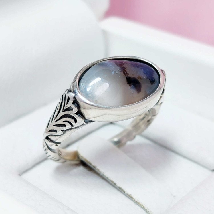 انگشتر نقره شجر مردانه شجر قائن