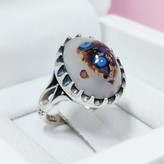 انگشتر نقره مردانه شجر طبیعی و اصل