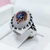 انگشتر مردانه نقره شجر طبیعی و اصل