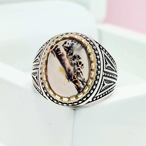 انگشتر شجر قائن منظره ای خطی اصل خاص