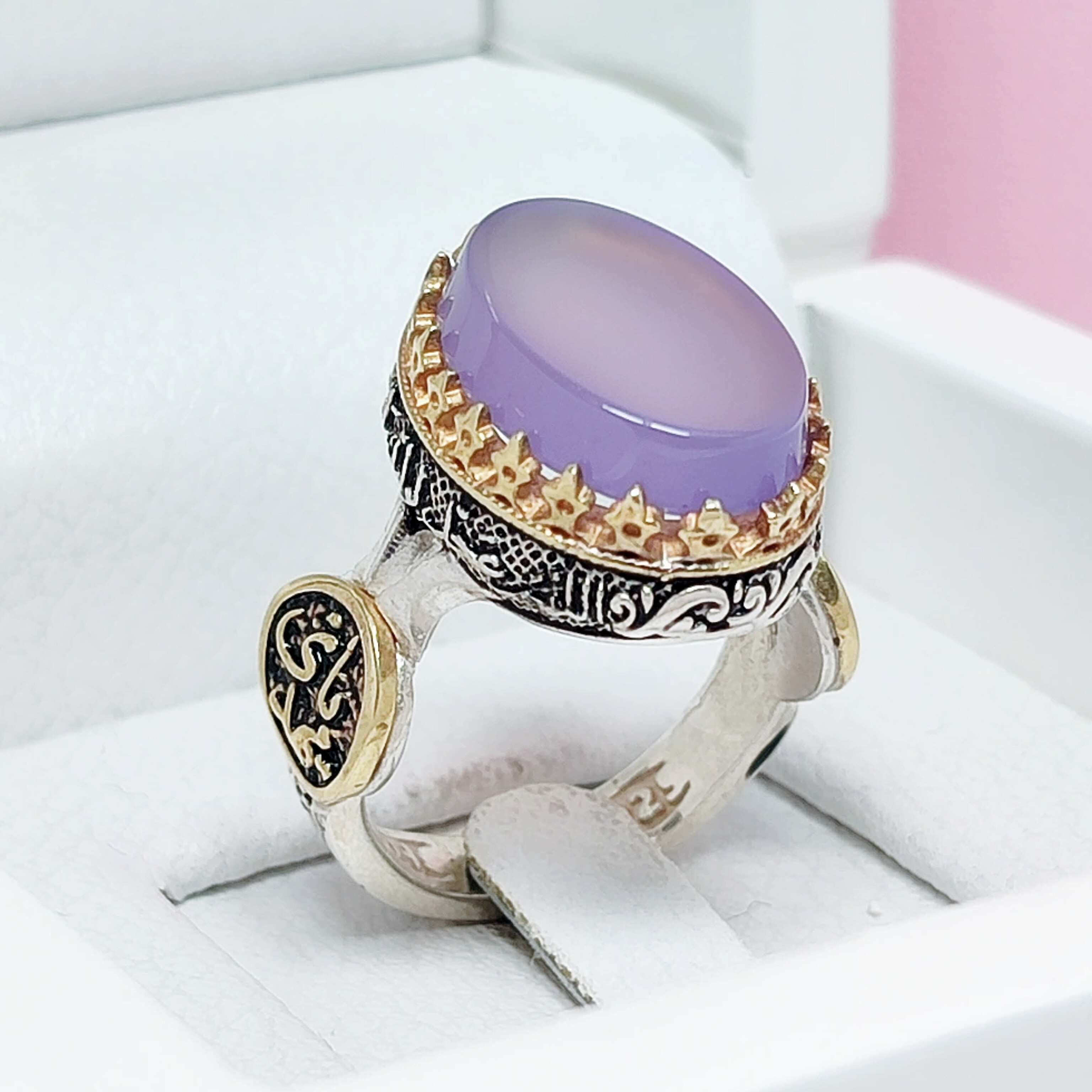 انگشتر یا مهدی عقیق سوسنی اصلی