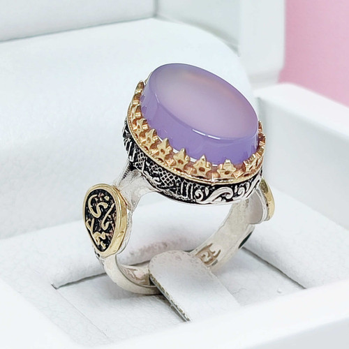 انگشتر یا مهدی عقیق سوسنی اصلی