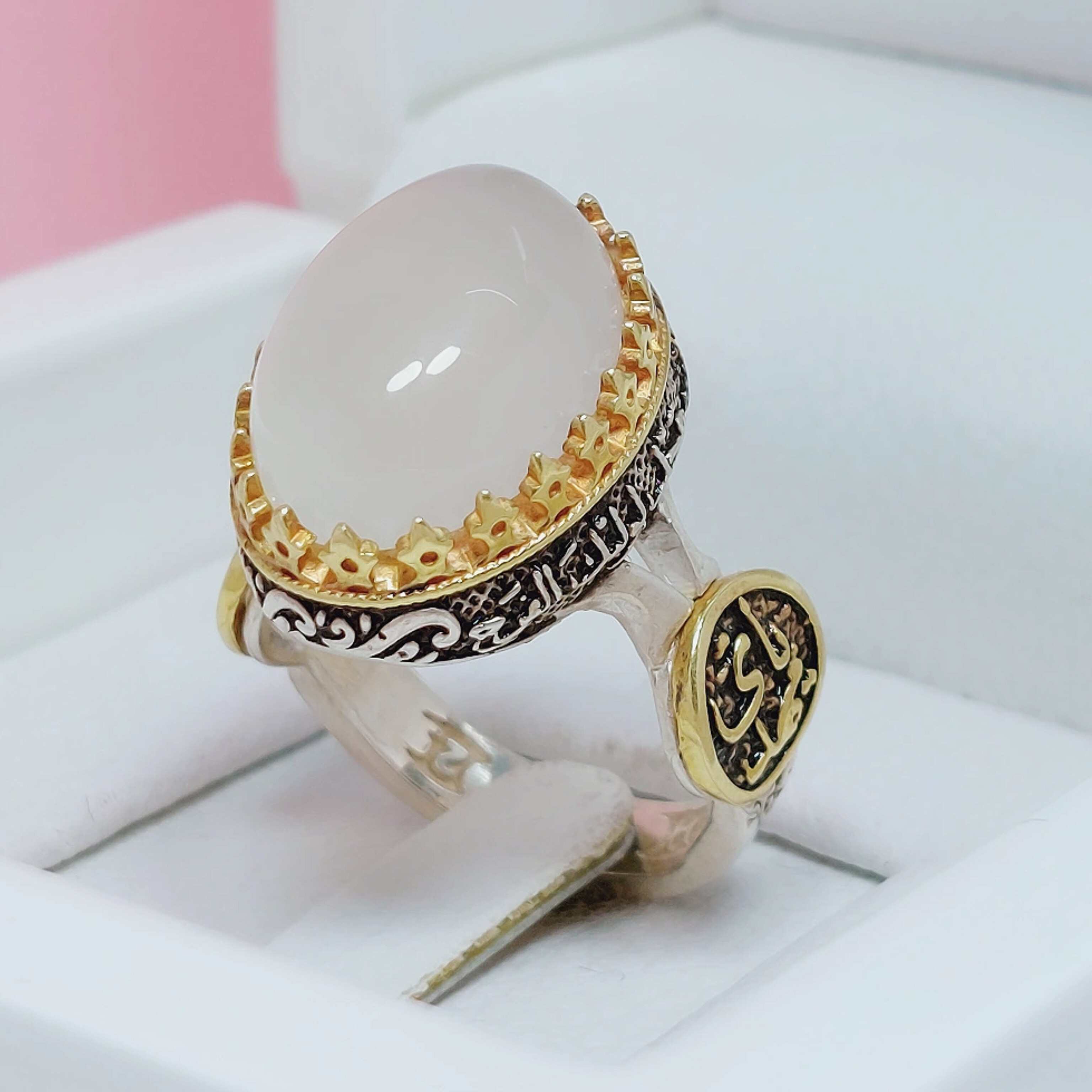 انگشتر یامهدی عقیق نباتی اصلی و معدنی