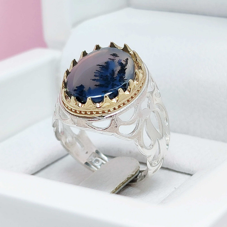 انگشتر شجر قائن اصلی مدل شبکه کاری