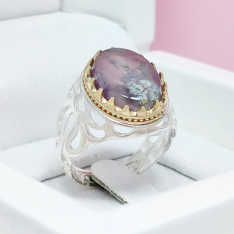 انگشتر شجر بهاره سوسنی رکاب مدل شبکه کاری