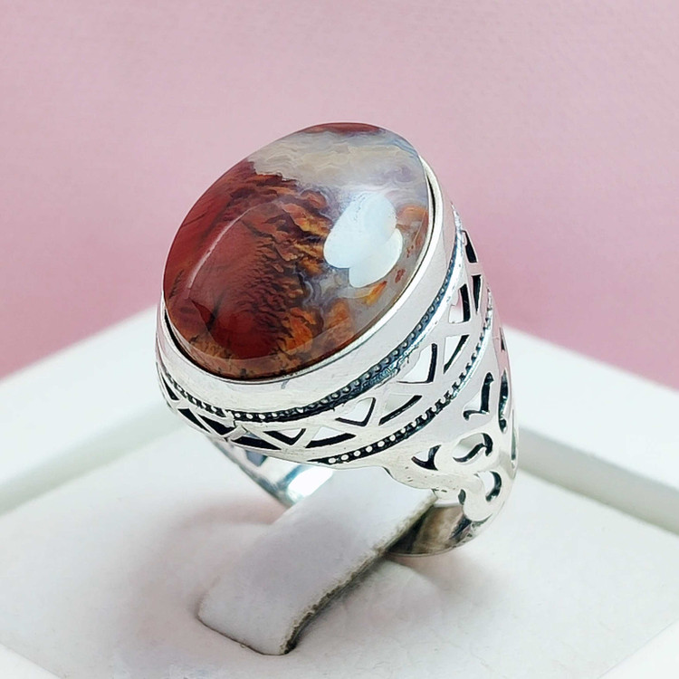 انگشتر شجر بهاره سرخ شبکه کاری