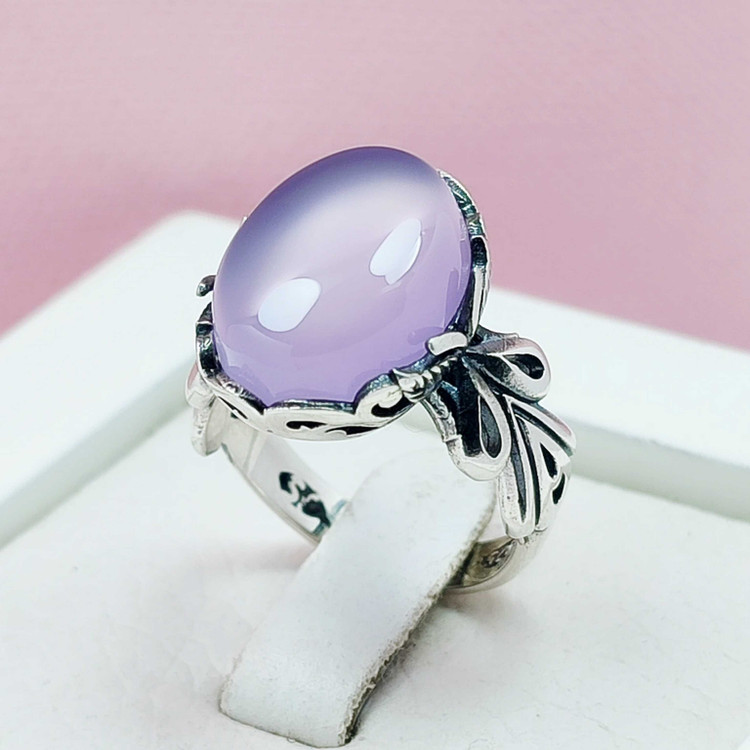 انگشتر سوسنی اصلی یمن تراش مدل شاپرک