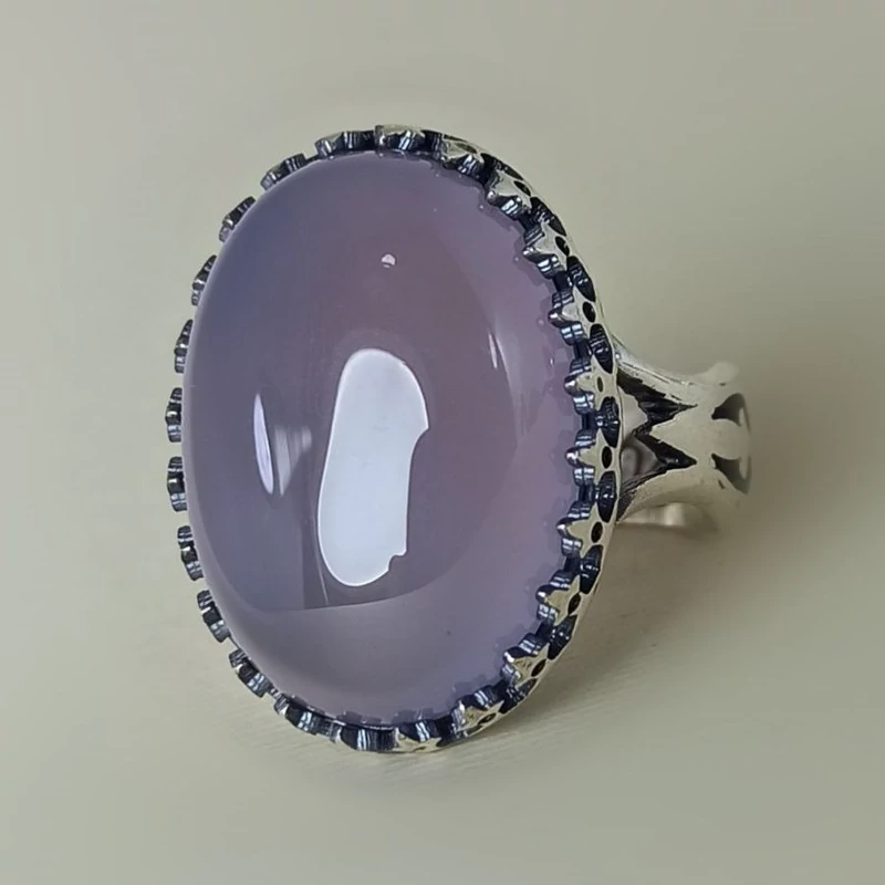 انگشتر مردانه عقیق سوسنی (کد 1466)