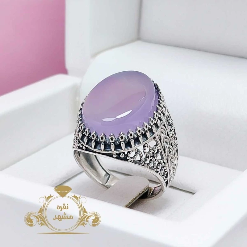 انگشتر مردانه عقیق سوسنی (5055)