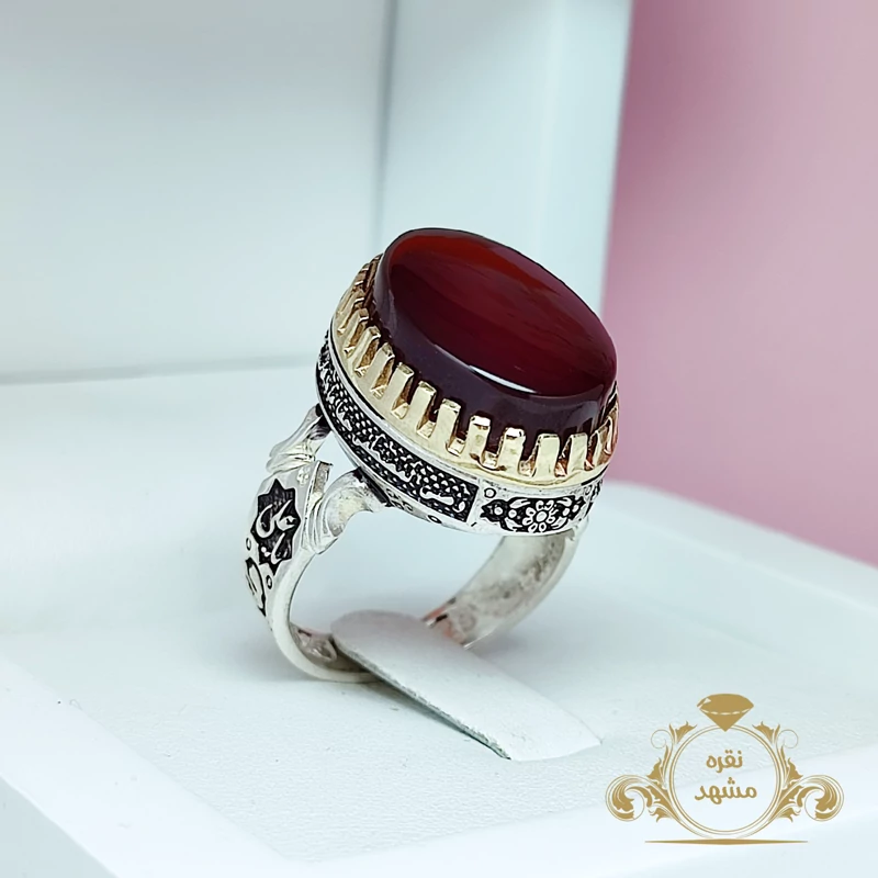 انگشتر مردانه سرخ خراسان