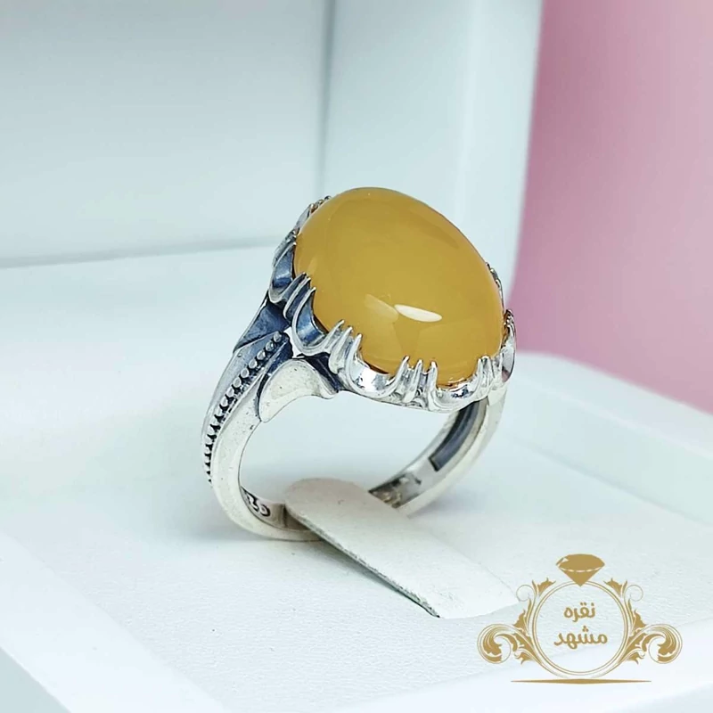 فروش عقیق زرد مردانه اصل و معدنی