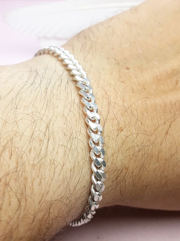دستبند کارتیر مردانه نقره 925