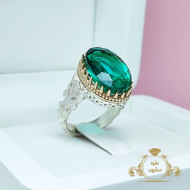 انگشتر مردانه نقره سنتاتیک (کد 1035)
