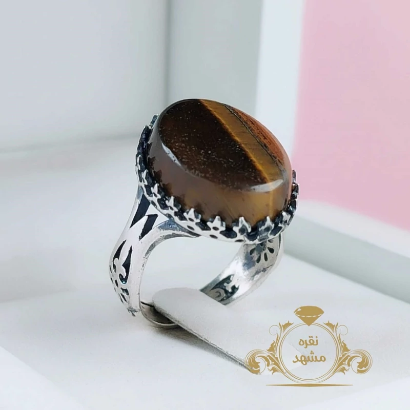 انگشتر مردانه تایگر(چشم ببر) طبیعی