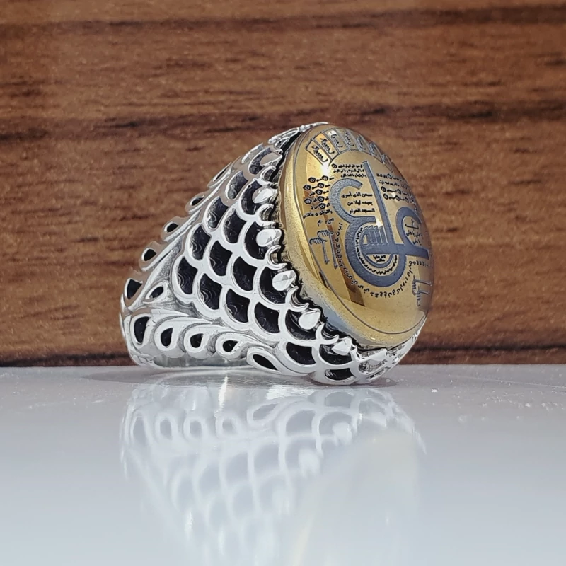 انگشتر مردانه حدید عین علی (ع) (کد 1150)
