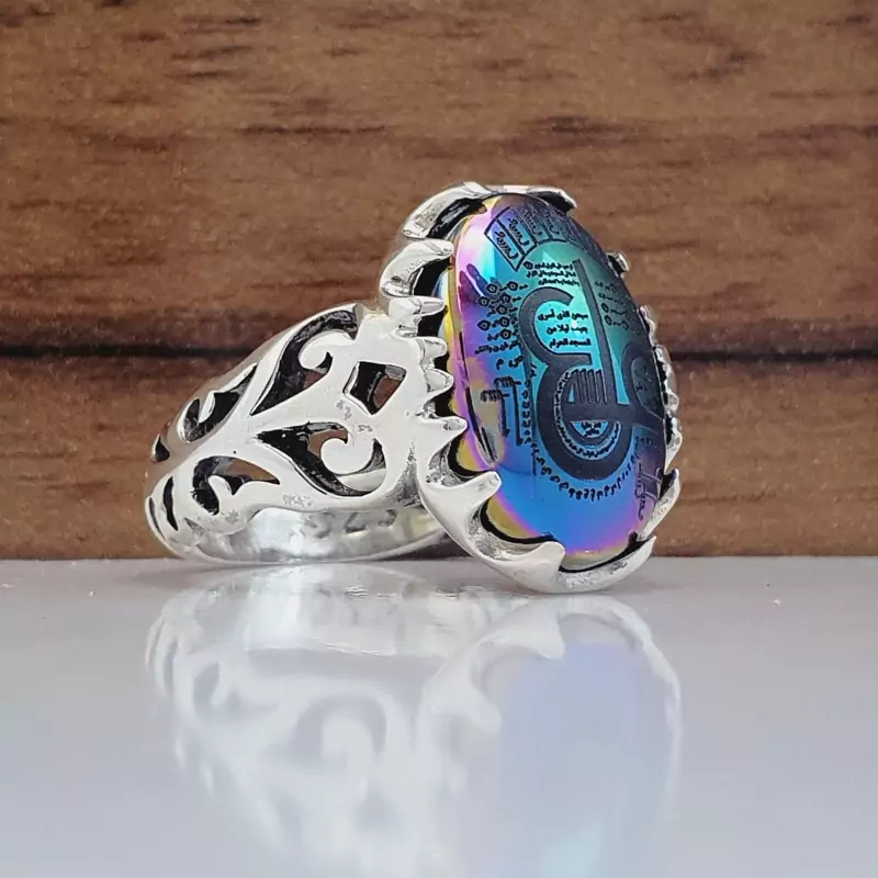 انگشتر مردانه حدید عین علی (ع) (کد 1148)