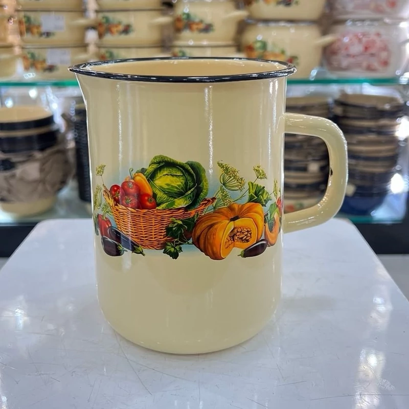 پارچ لعابی طرح کدو